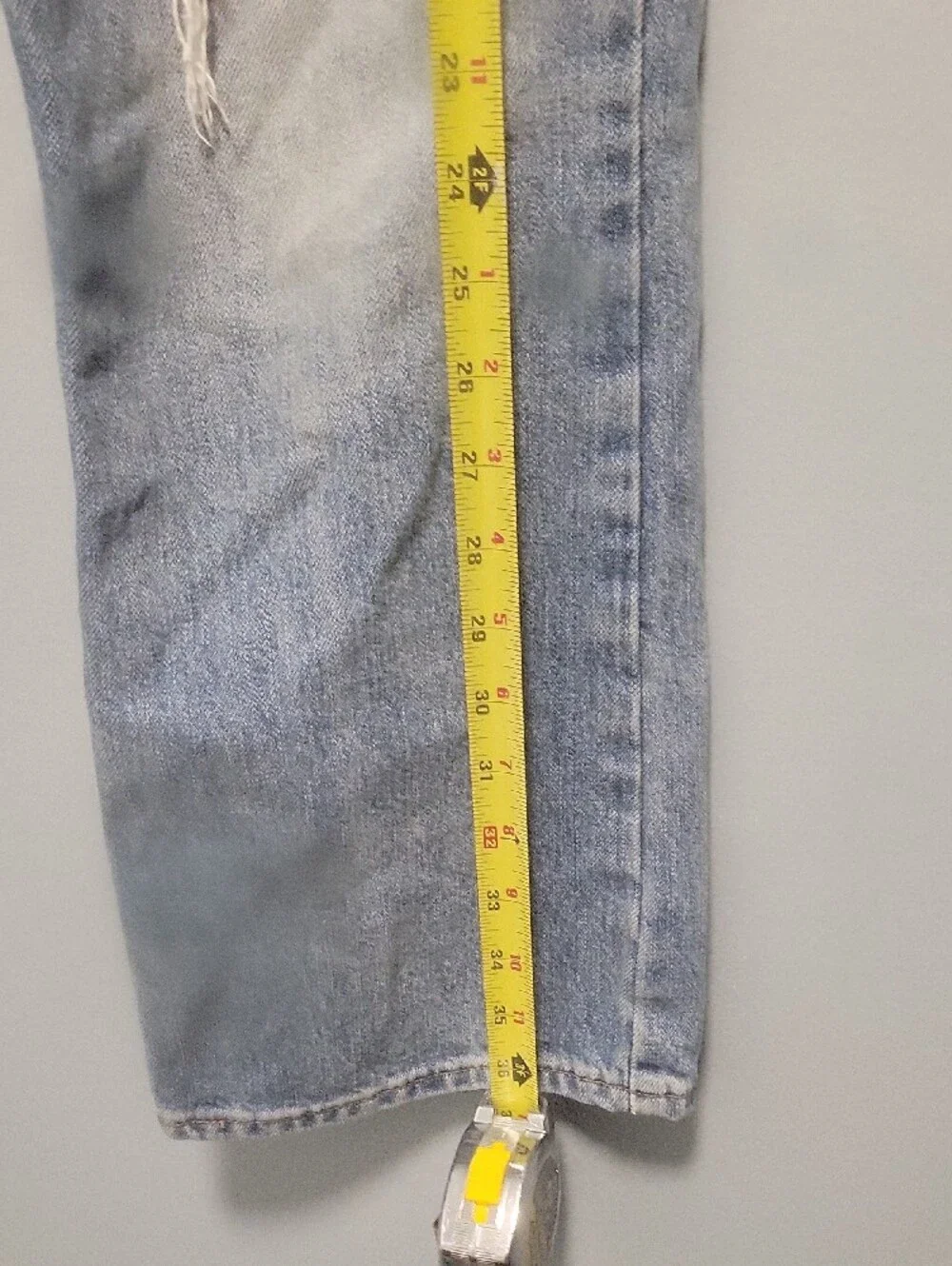 Vintage 517 Levi's Light Blue Distressed Straight Jeans